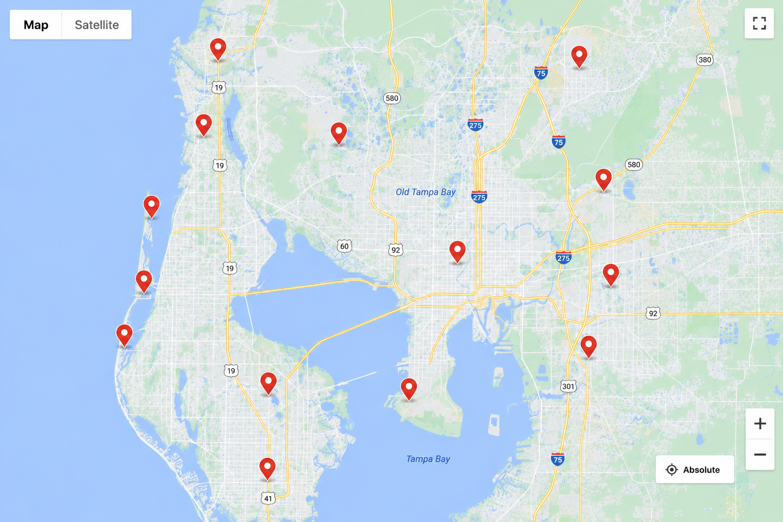 Service Areas